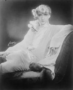 Actor Actress Prints: Introducing Americas greatest playwright to Sweden. Mme Tora Teje who is at present