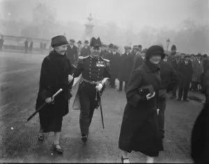 Investiture at Buckingham Palace. Capt Griffin, OBE, leaving. He did heroic