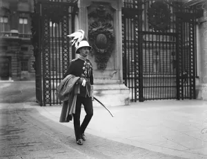 Investiture at Buckingham Palace. General Godwin, CB, leaving. 4 July 1925