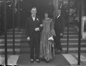 Irish society wedding in London. Mr Raoul Francis Joyce, and Miss Margaret Jean Martyn