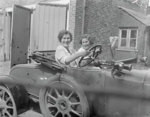 Ishbel MacDonald daughter of Ramsay Macdonald with her sister. 1925