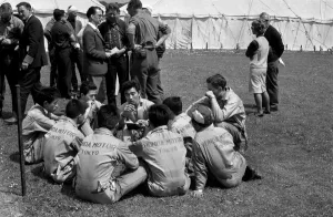 Motorsport TT Race Prints: Isle of Man: It looks like a secret meeting is staged on the Isle fo Man yesterday