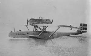 German Prints: The Italian round the world flight. The Dornier Wal seaplane which left Pisa on July 24