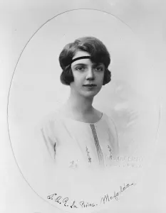 Young Woman Prints: Italian Royal Engagement. The engagement has been announced of Princess Mafalda