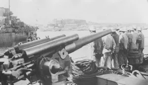 Warship Prints: With the Italians at Corfu Corfu as seen from one of the Italian warships 8 September