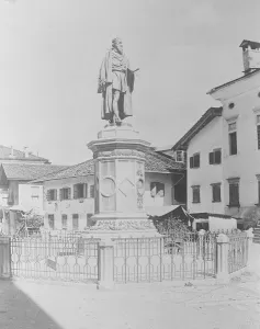 1920s 1920s 20s 20s Prints: Italys New National Monument. The house at Pieve Di Cadore ( seen directly behind
