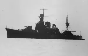 Japanese Battleship. Kako one of the new cruisers 7, 100 tons, mounting 6 - 8 guns