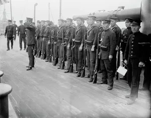 The Japanese training squadron consisting of the cruisers Yakumo and Idzumo at Sheerness