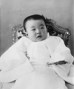 Baby Prints: Japans Royal baby. HIH Princess Shigeko Terunomiya, the only child of TIM the Emperor