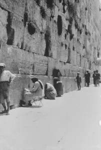 Jerusalem - The Wailing Wall. Undated