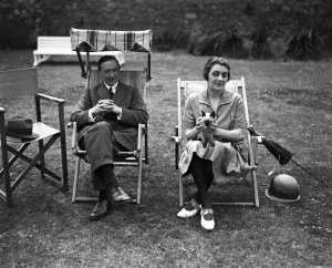 On Jethou, Channel Islands, Mr Martin Secker ( the publisher ) and Mrs Compton
