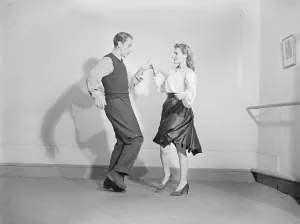 Jitterbugs come to London. dance / dancing / party season / celebration / happy vintage