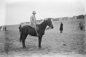 Jodhpur Polo team champions of India with their ponies and Dusky attendants at Minehead Major