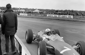 John Surtees in Britain driving his Ferrari in Formula 1 29 January 1965