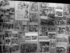 Newspaper Prints: John Topham press cuttings - top publishing pictures were put in elephant folio cuttings