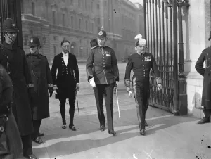 John Walney Captain Styles of the Royal West Kent Regiment and Captain R C Bourne
