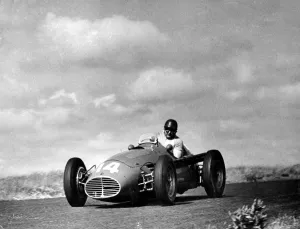 Jose Froilan Gonzalez - in a Maserati at the Dutch Grand Prix in Zandvoort, where