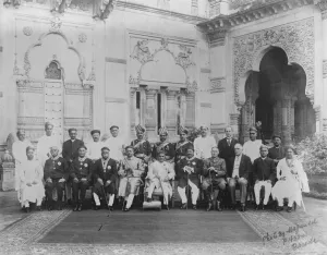 Jubilee celebrations in Baroda State, India State civil officials and personal