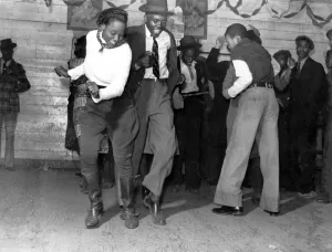 Celebration Prints: Juke Joint outside Clarksdale, Missouri November 1939 dance / dancing / party season