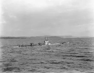 K22, a steam - propelled First World War K class submarine of the Royal Navy