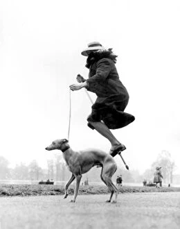 Women Collection: Ken Russell - self portrait taken on timer A racing dog wants some keeping up with