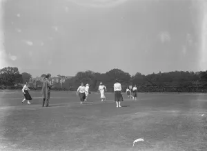 Kent versus Sussex, ladies stoolball match at Horsham cricket grounds