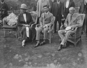Three Prints: At Kerry House, Kingston Hill Major General Lawrence ( right ) and Mrs Drummond