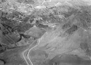 The Khyber Pass in the Hindu Kush mountain range. Typical frontier country. 2
