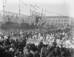King Carnival at Nice. The famous and ever popular King Carnival has arrived at Nice
