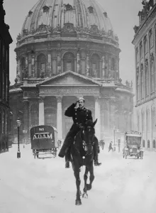 The King of Denmark on horseback 23 April 1923