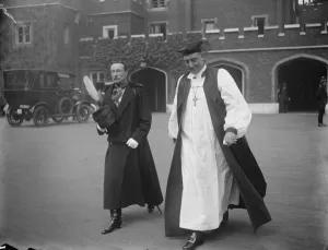 King holds levee at St Jamess Palace. Lord Annaly and the Bishop of St Albane