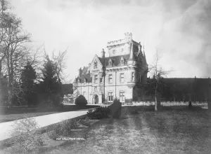 Exterior Prints: The King at Moy Hall. The King at Moy Hall, Inverness shire, on a visit to the Mackintosh