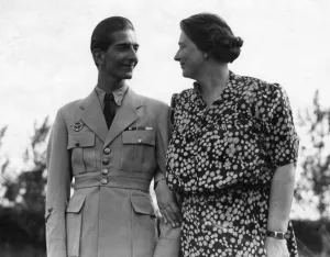 Uniform Prints: King Peter of Yugoslavia back at last with his mother at her country home in England