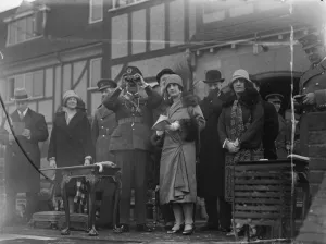 The King and Queen of Afghanistan at Hendon. 17 March 1928 King Amanullah