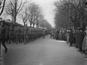 Prints of The King and Queen of Afghanistan at Hendon. Inspecting the troops. 17 March 1928 King Amanullah and Queen Souriya state visit 1920s Prints: The King and Queen of Afghanistan at Hendon. Inspecting the troops. 17 March 1928 King