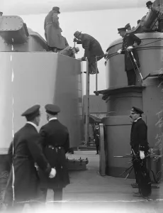 The King and Queen of Afghanistan visit the first naval port of the British Empire