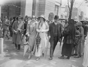 Royal Visit Prints: The King and Queen of Denmark visit Wembley for the British Empire Exhibition. A