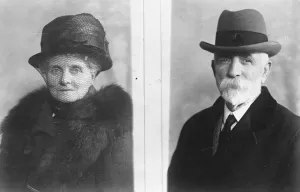 King and Queen of Hilbre Island Mr Lewis Jones who for 35 years was King of Hilbre Island