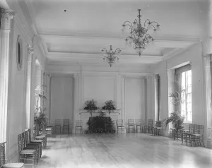 Interior Prints: King and Queen Inspect New Royal Airforce club situated at 128 Piccadilly London