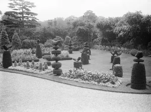 The King and Queen to go to Sandringham, Norfolk. The picturesque topiary work