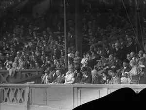 King and Queen at Wimbledon. 7 July 1928