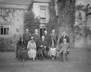 The King of Sweden as the guest of Sir Trehawke and Lady Kekewich Group taken at Peamore House