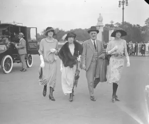 Four Prints: The Kings Garden Party at Buckingham Palace Mr and Mrs Sexton and their daughters 21