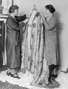 Kings golden cope for Coronation reconditioned in London. 116 years old
