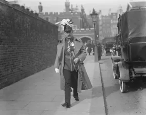 Kings levee at At Jamess Palace. Sir Philip Chetwode leaving. 2 March 1926