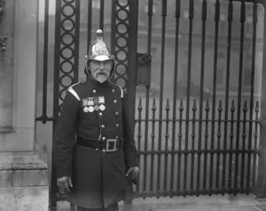 Kings medal for brave fire fighters Supt H Beckwith, of the Stockton Fire Brigade