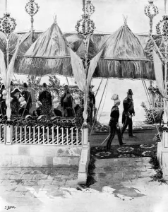 The Kings tour : His Majesty King Edward VII landing at the custom house Malta April