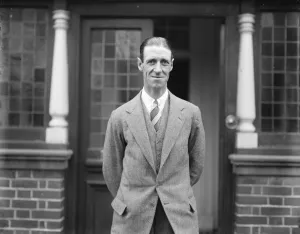 Framed Print : The Kings trainer at home. Mr W Jarvis who has been appointed to succeed Mr R Framed Print : The Kings trainer at home. Mr W Jarvis who has been appointed to succeed Mr R