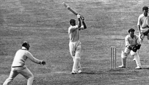 Cricketer Prints: Ks Duleepsinhji batting in the third test match agianst Australia at Leeds in 1930