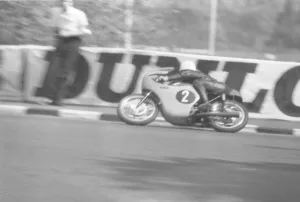 Kunimitsu Takahashi, 22 year old Japanese motorcyling star, pictured at speed seconds